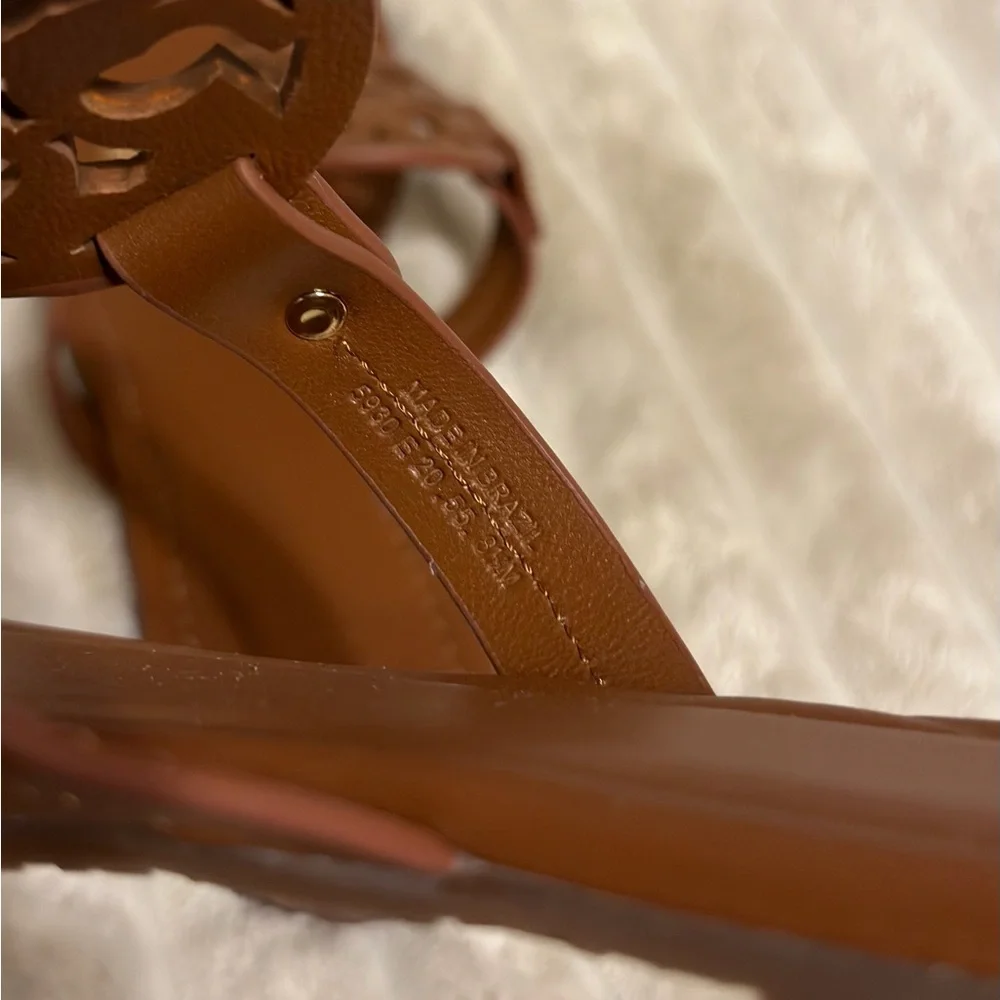 Tory Burch Miller Sandal Brown / Gold Women’s Size 7 / 8 / 9 - Picture 5 of 5